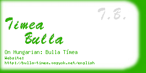 timea bulla business card